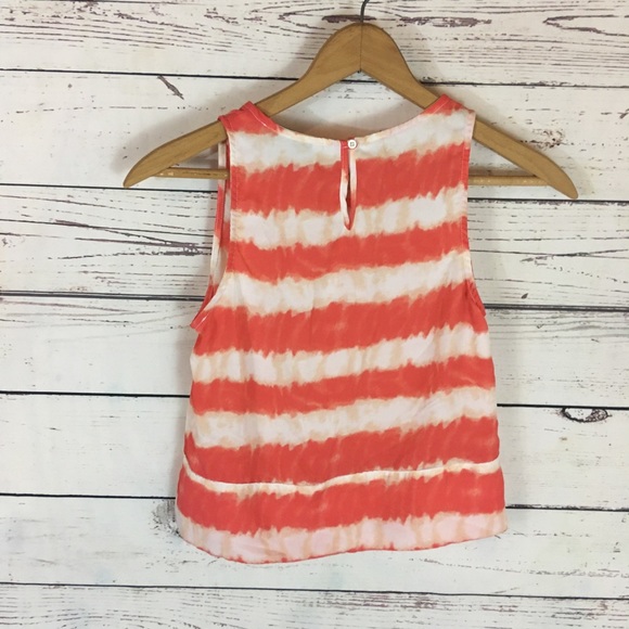 WAYF Stripe Sleeveless Cropped Shirt Top XS - Picture 4 of 6